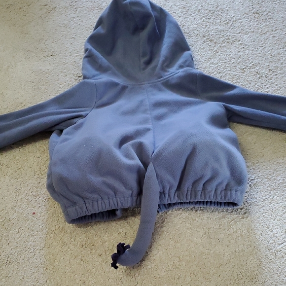 Carter's Soft Blue Baby Hoodie 18M - Picture 3 of 8